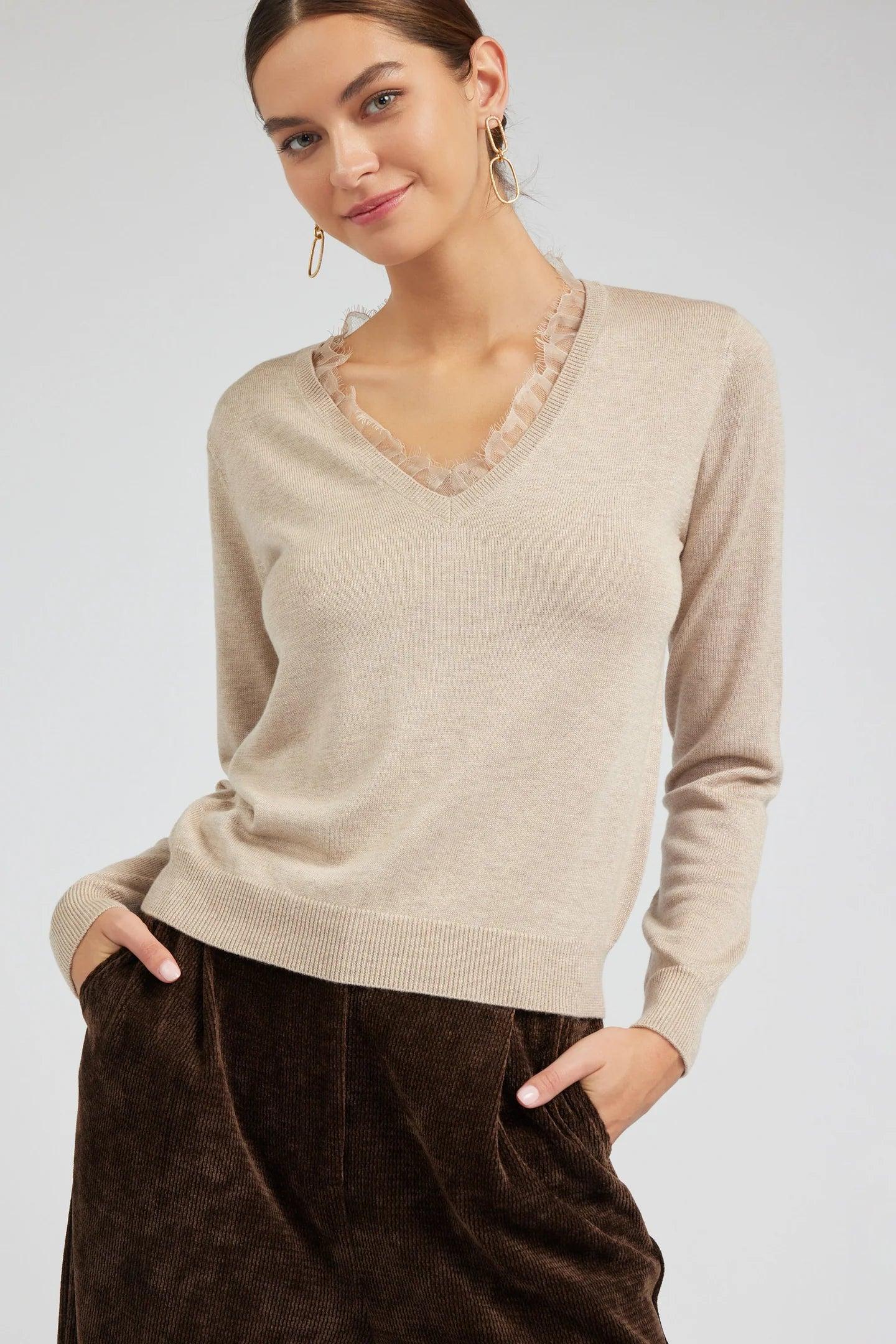 Lace Detail Sweater Product Image