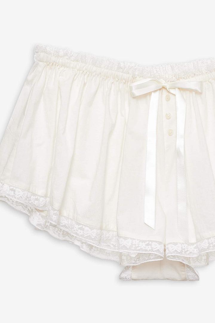 Venetia Sleep Short — White Product Image
