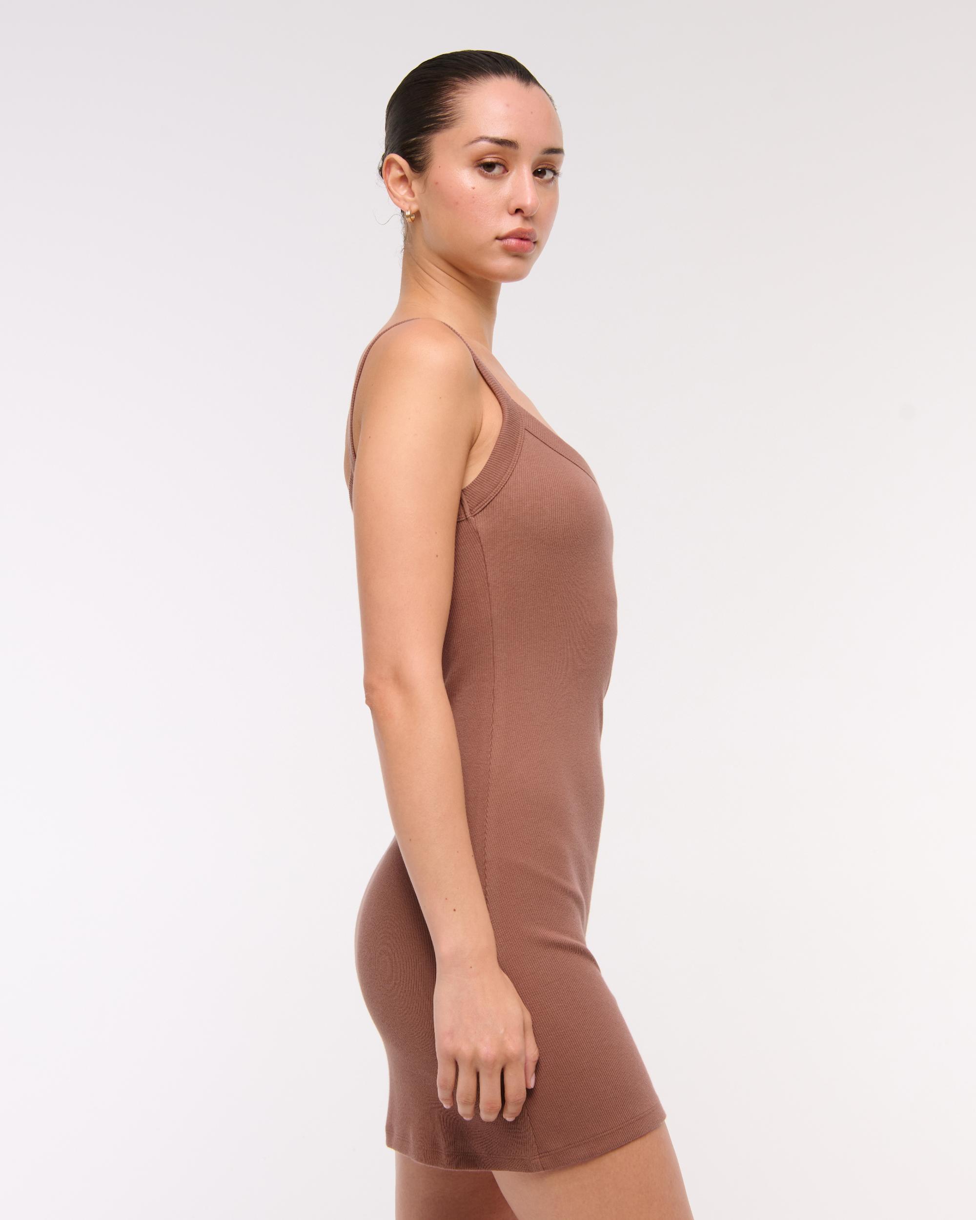 Bra-Free Essential 90s Rib Mini Dress Product Image