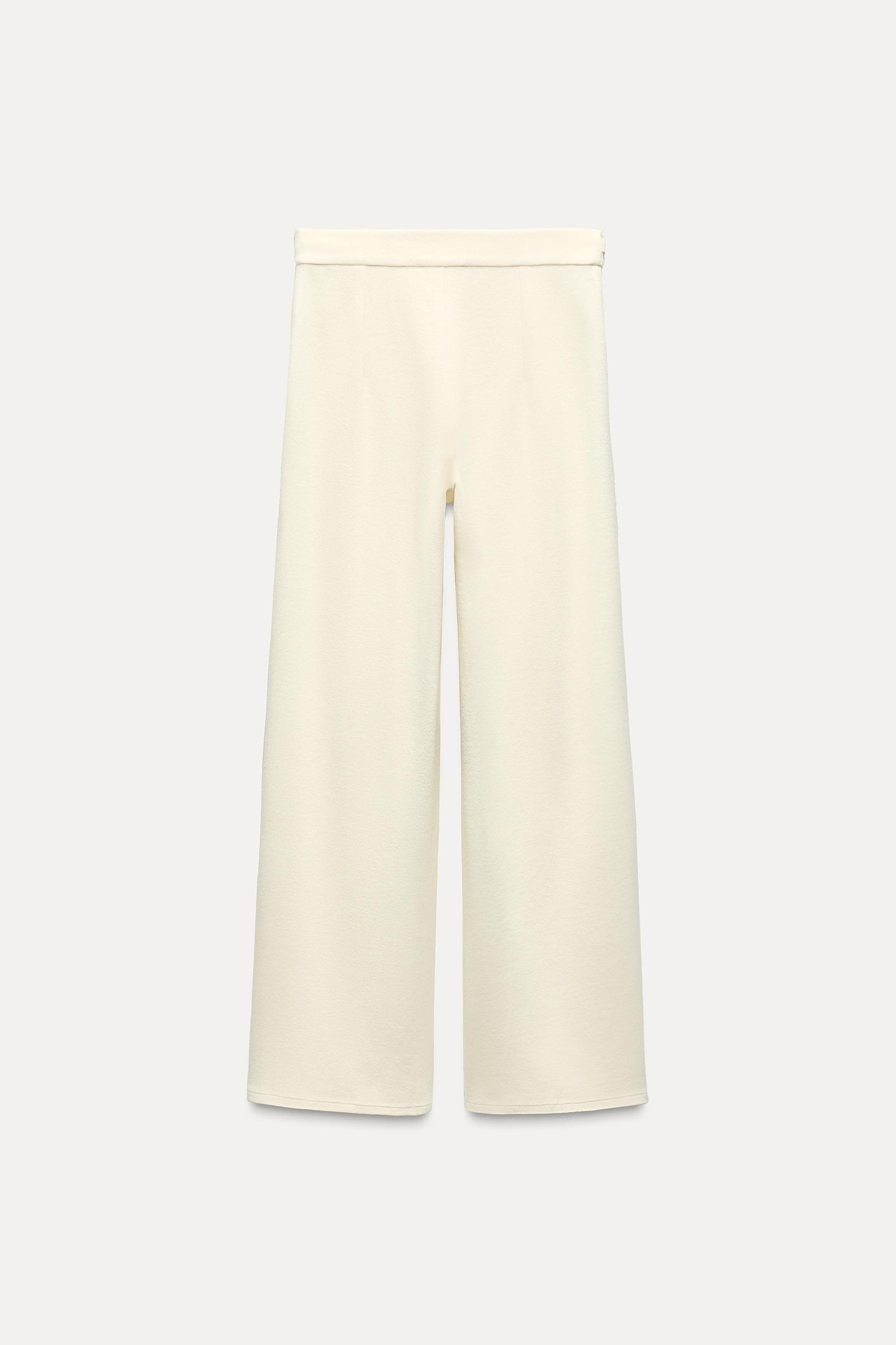 BUCKLE WIDE-LEG PANTS Product Image