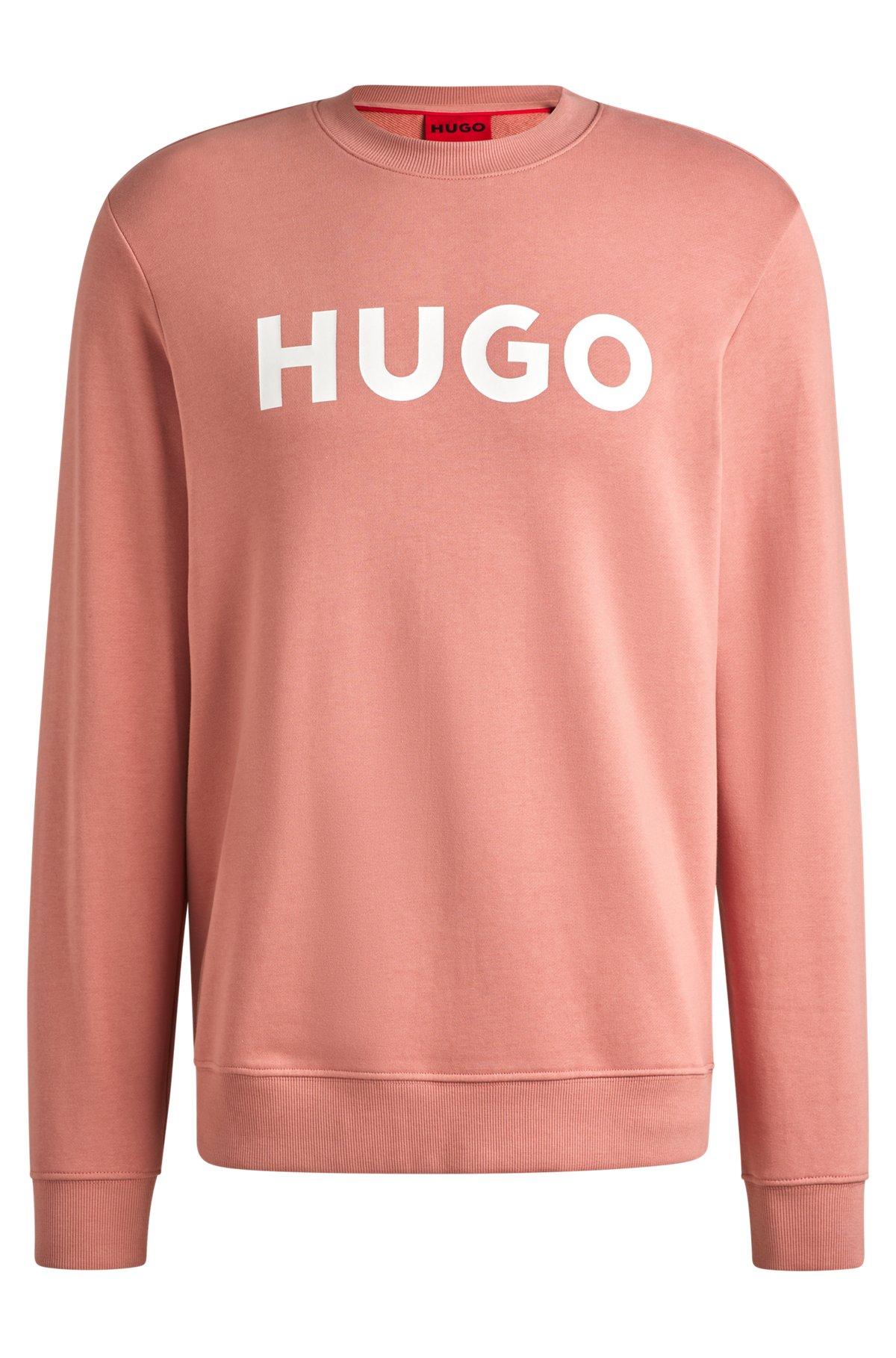 Cotton-terry regular-fit sweatshirt with logo print Product Image