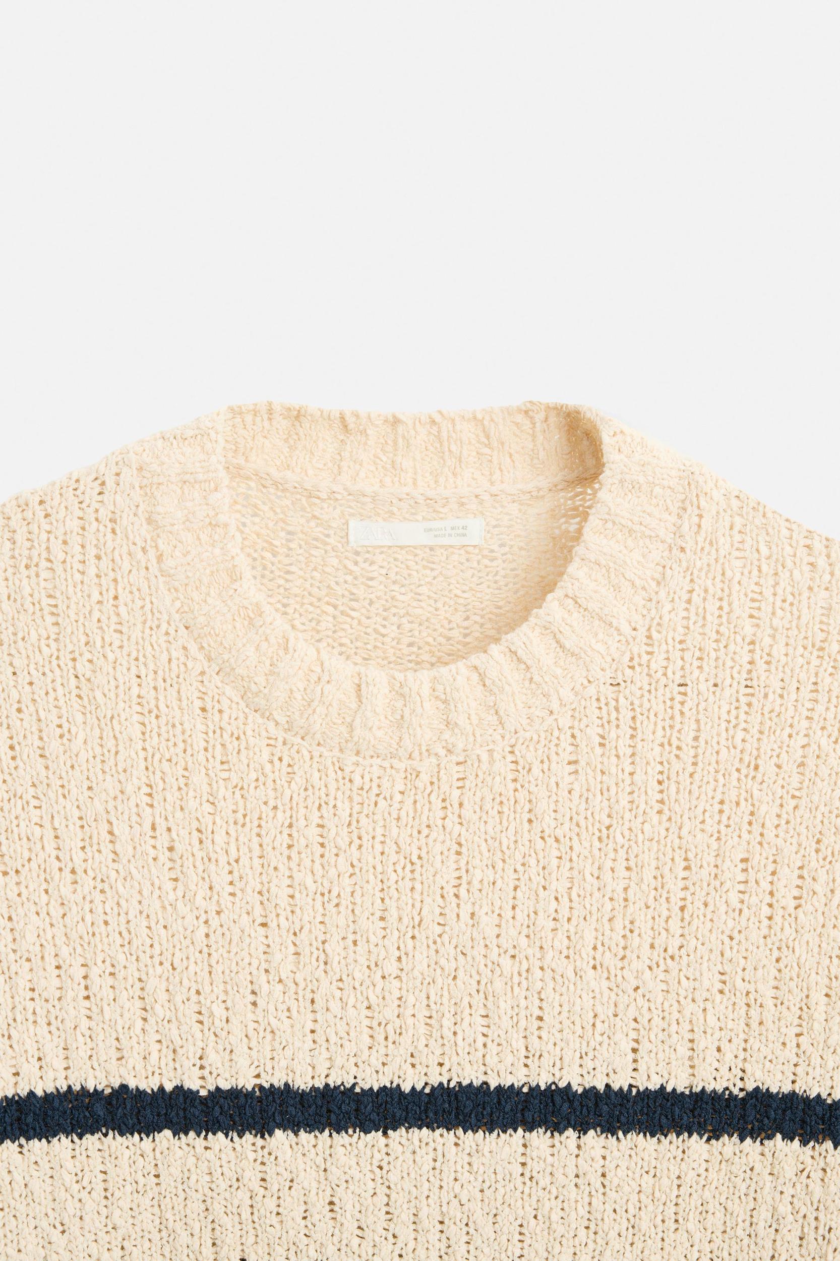 TEXTURED STRIPE SWEATER Product Image