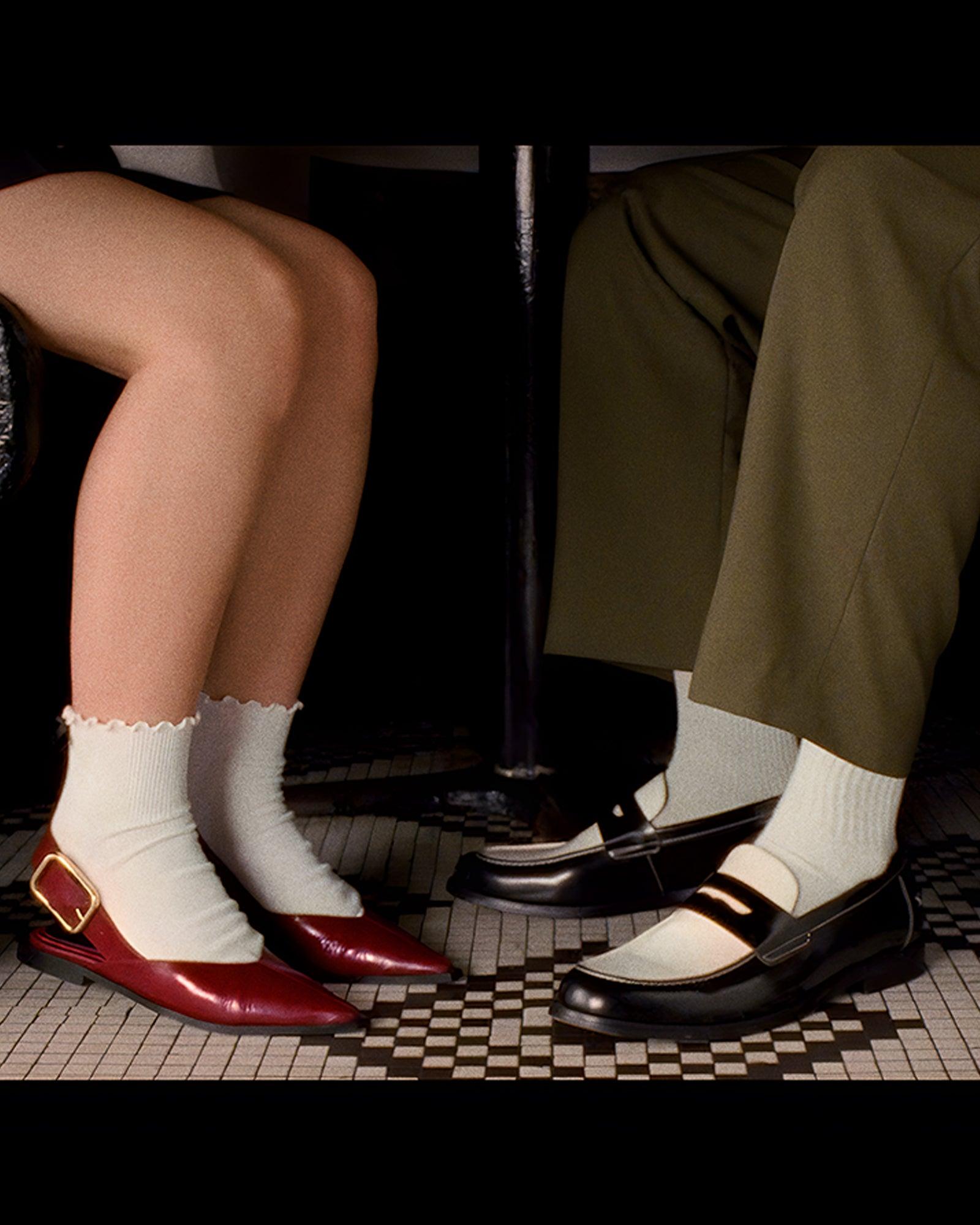 NATAN BLACK/WHITE LEATHER Male Product Image