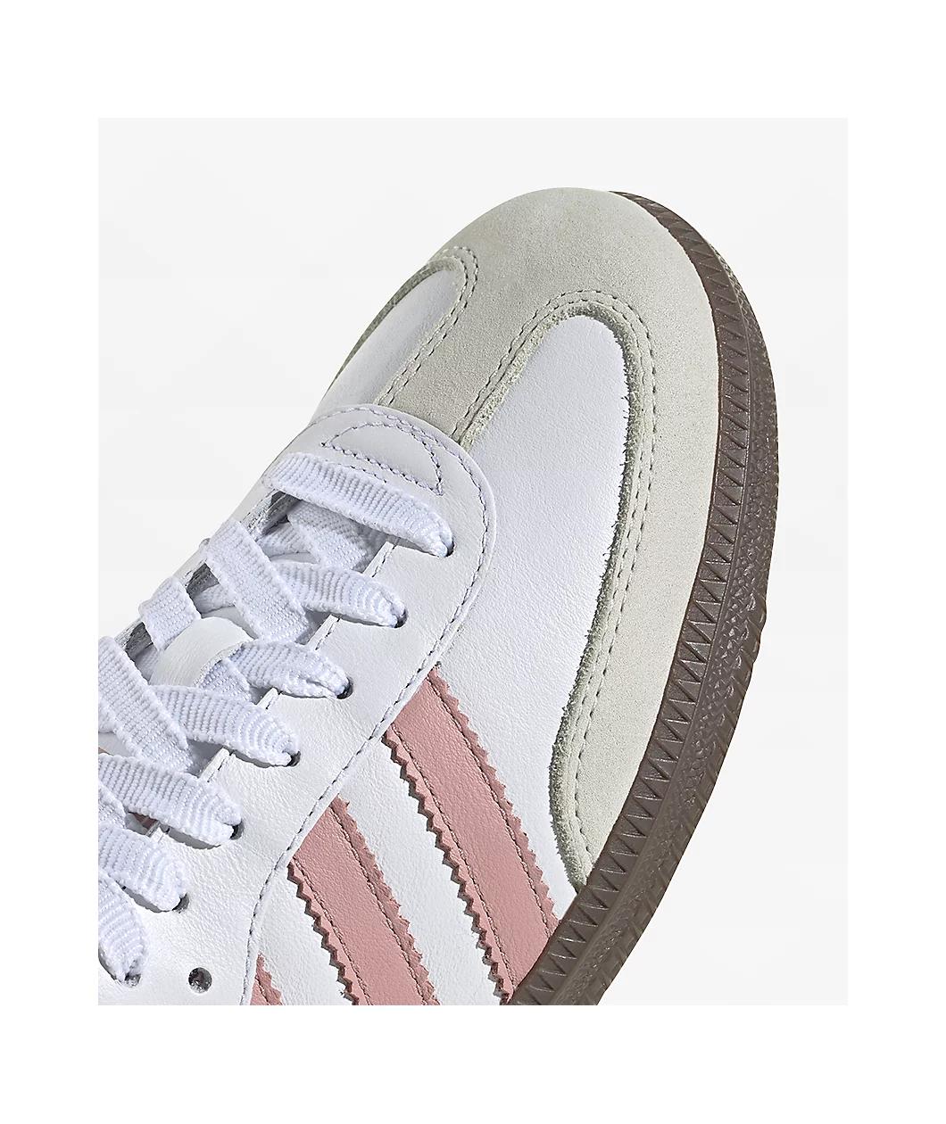 adidas Samba OG Cloud White & Mauve Shoes Product Image