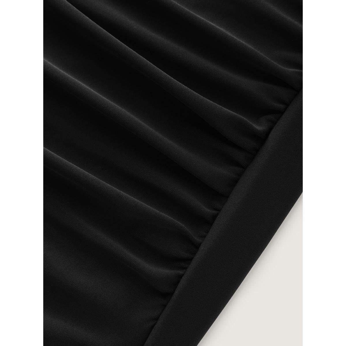 Plus Size Contrast Twist Front Tummy-Control One Piece Swimsuit Women's Swimwear Cyan Resort Non Curve Bathing Suits High stretch One Pieces BloomChic 12/L Product Image