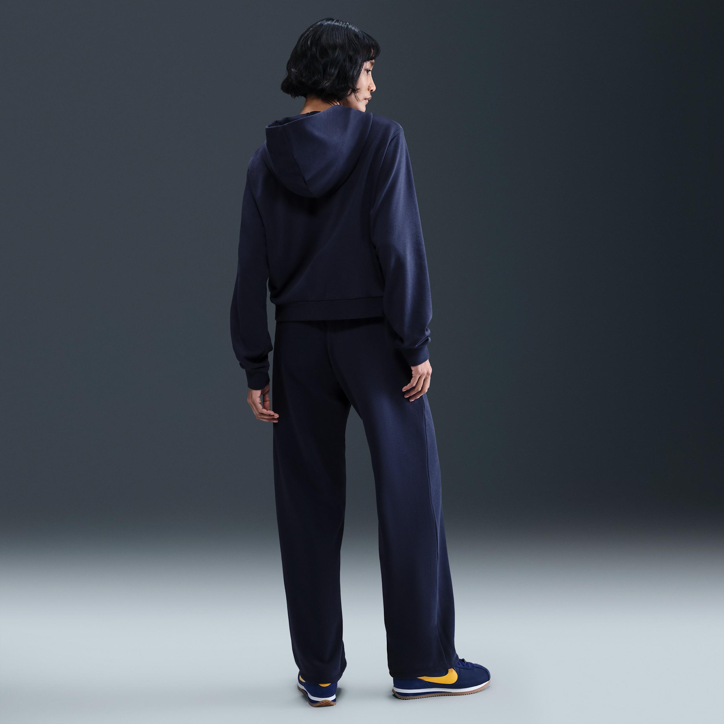 Womens Nike Sportswear Chill Terry Mid-Rise French Terry Open-Hem Sweatpants | HF6457-675 Product Image