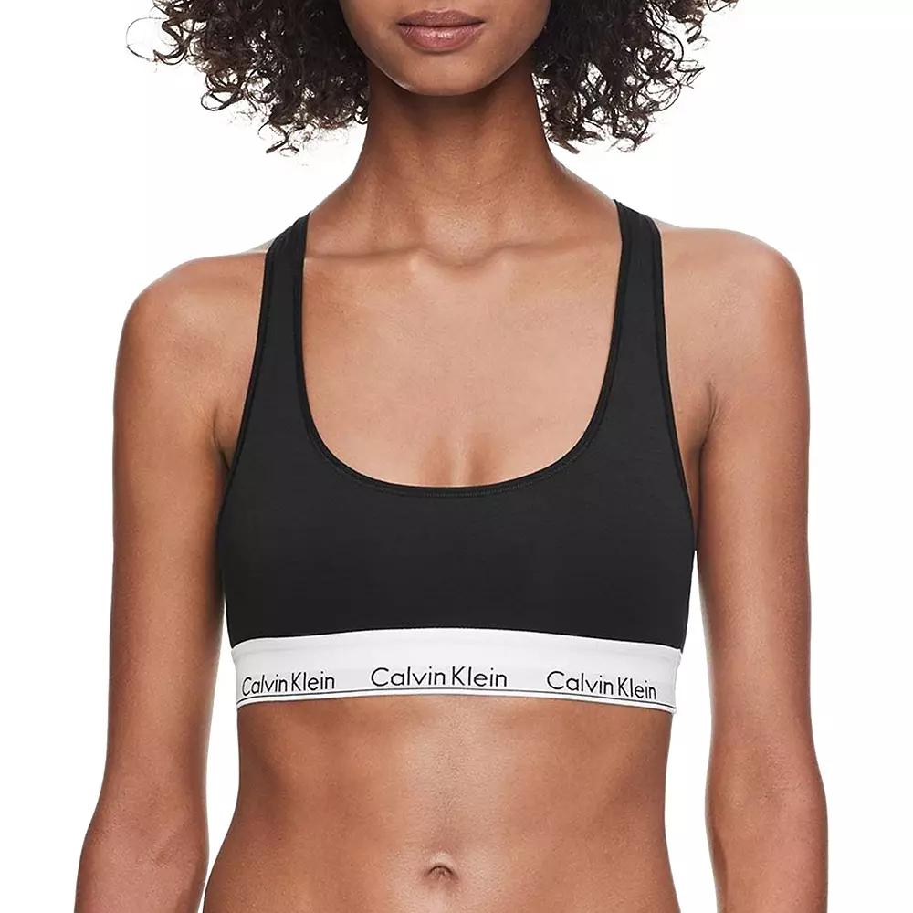 Calvin Klein Womens Icon Cotton Modal Unlined Bralette Product Image