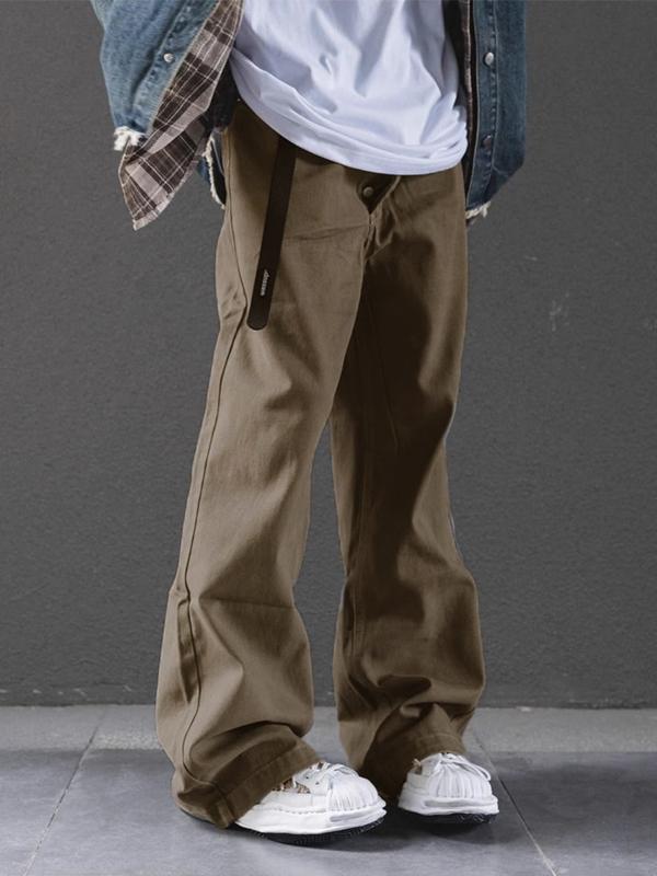 Men'?Vintage Brown Wash Loose Jeans Product Image