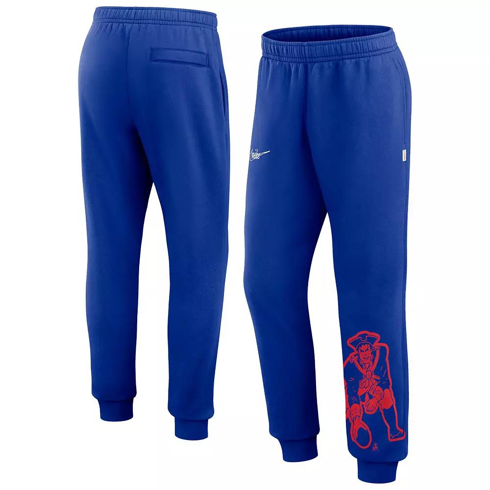 Men's Nike Royal New England Patriots Logo Crop Joggers,  Product Image