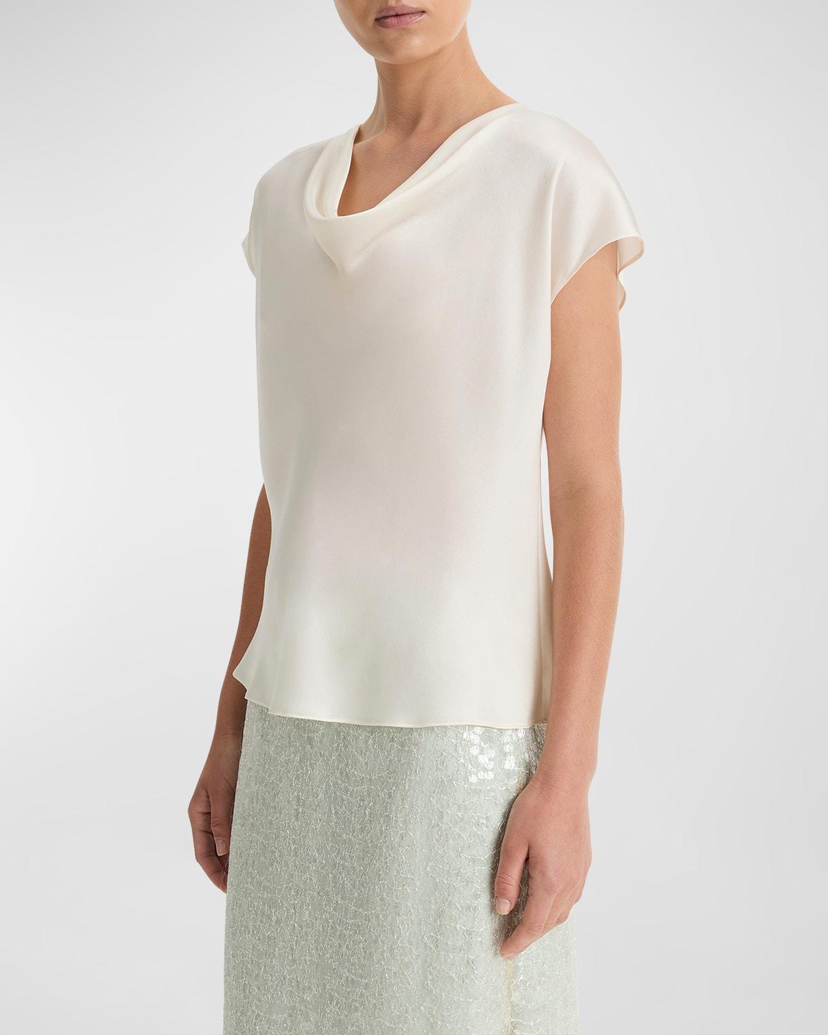 Vince Cowl Neck Silk Blouse Product Image