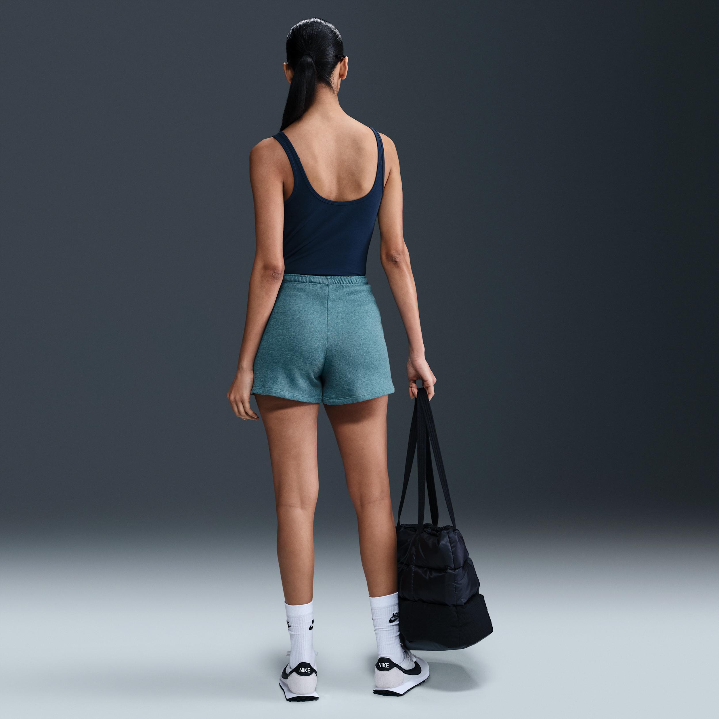 Womens Nike Sportswear Chill Terry Mid-Rise 4 French Terry Shorts | HF6940-006 Product Image