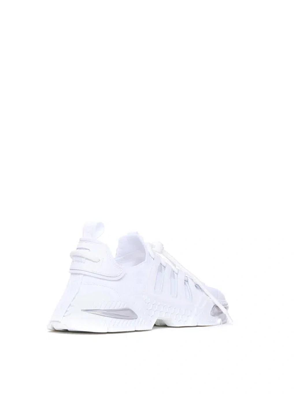 DOLCE & GABBANA White Sneakers With Modern Silhouette And Unique Lacing System Product Image