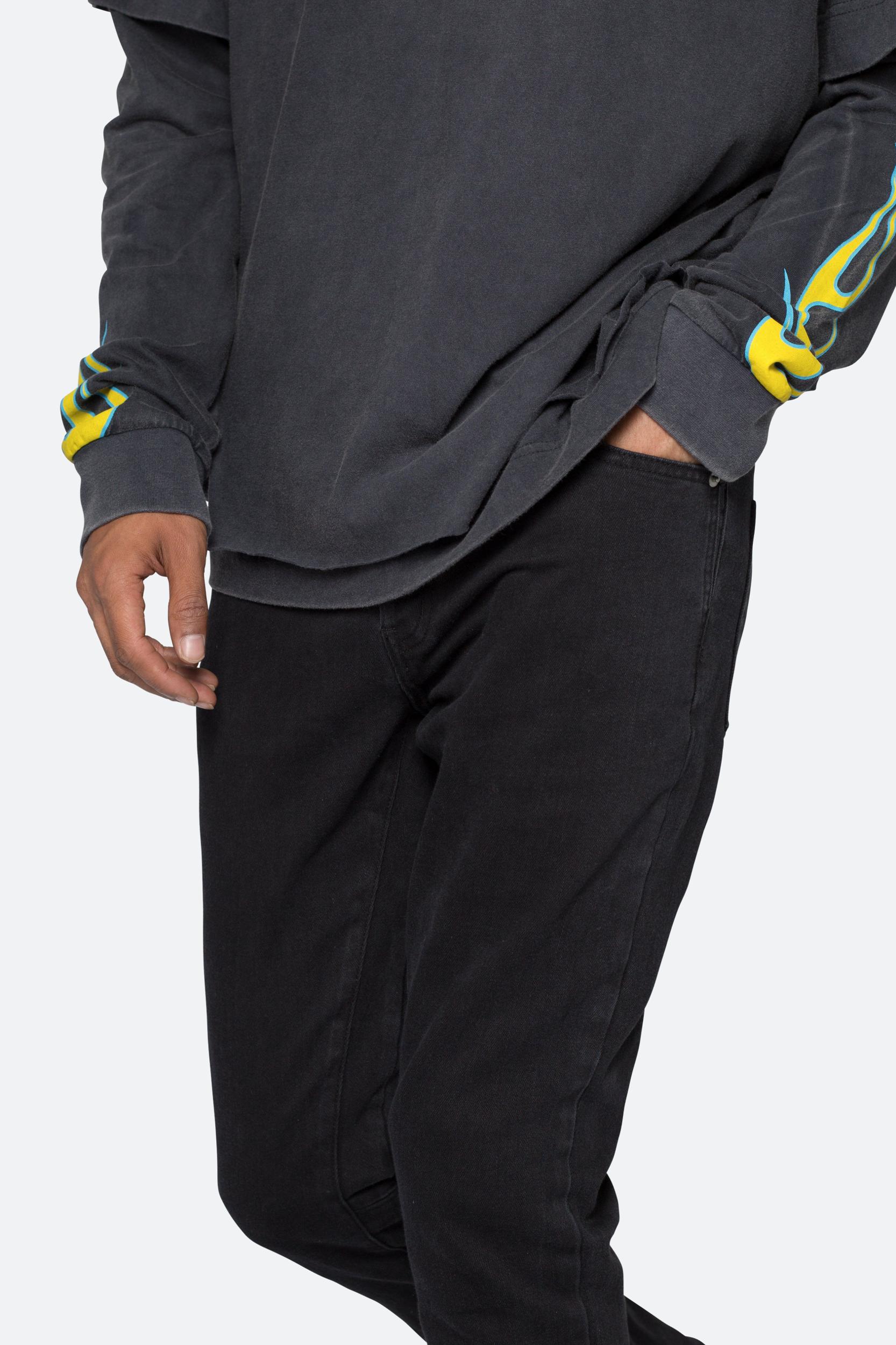 M524 Slim Stacked Denim - Black Product Image