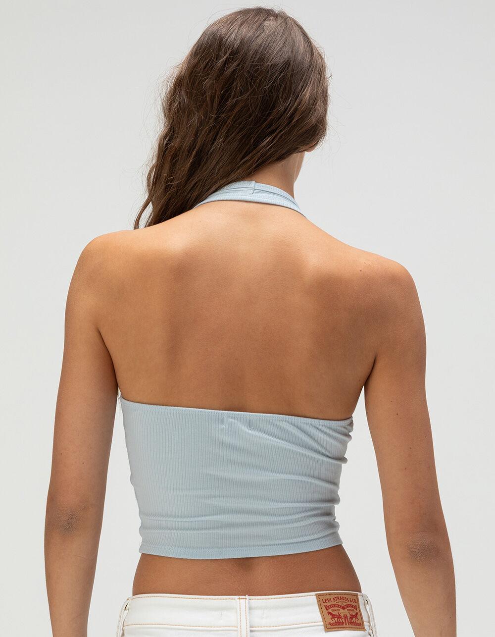TILLYS Womens Halter Top - BLUE Product Image