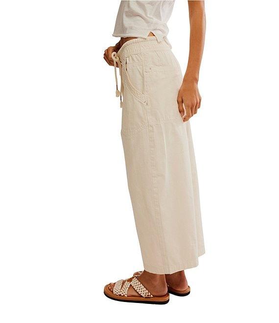 Free People Easy Peasy Wide Drawstring Elastic Waist Wide Leg Pull-On Pants Product Image