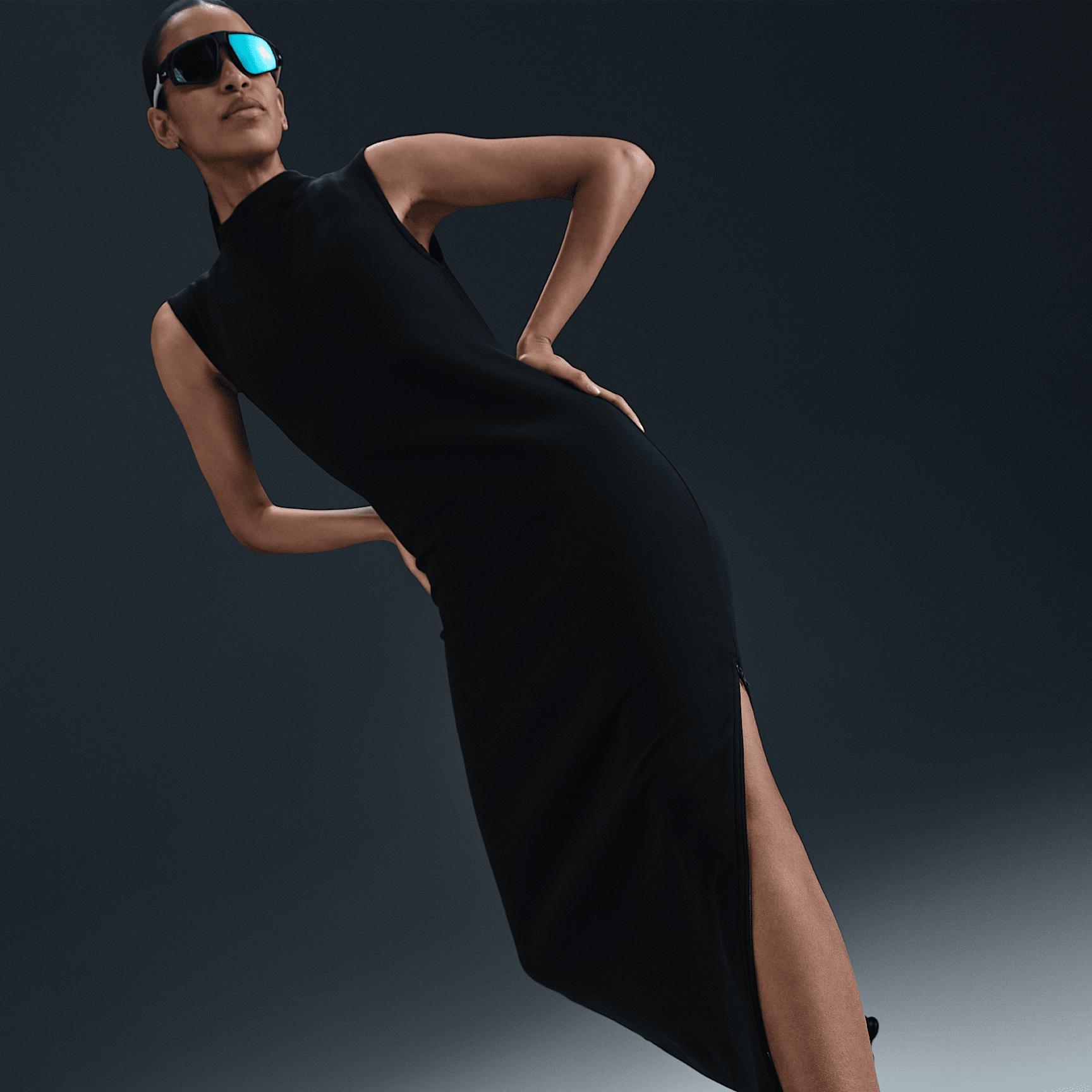 Womens Nike Sportswear Tech Fleece Slim Maxi Tank Top Dress | HJ1385-010 Product Image