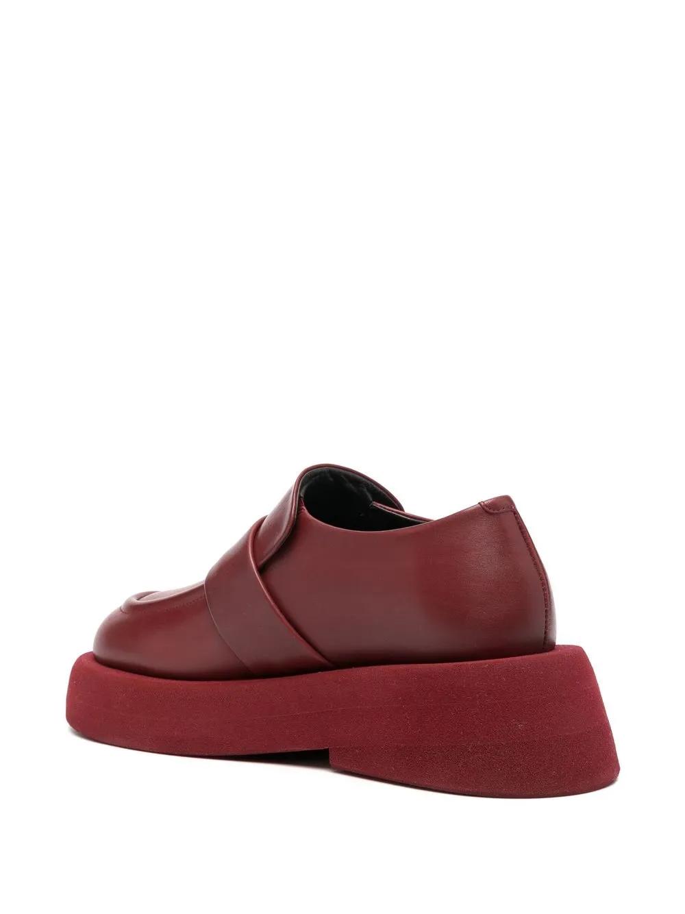platform-sole leather loafers Product Image