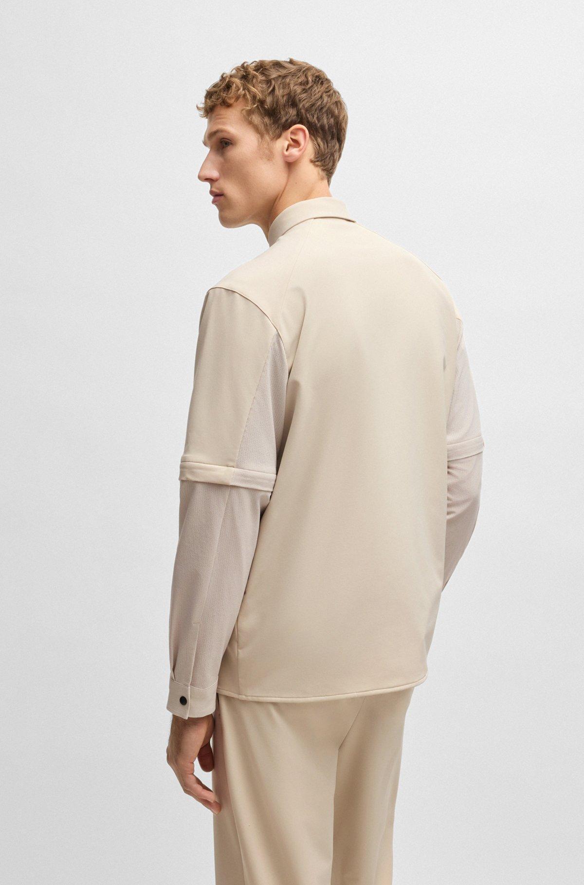 Relaxed-fit shirt with zip-off sleeves Product Image