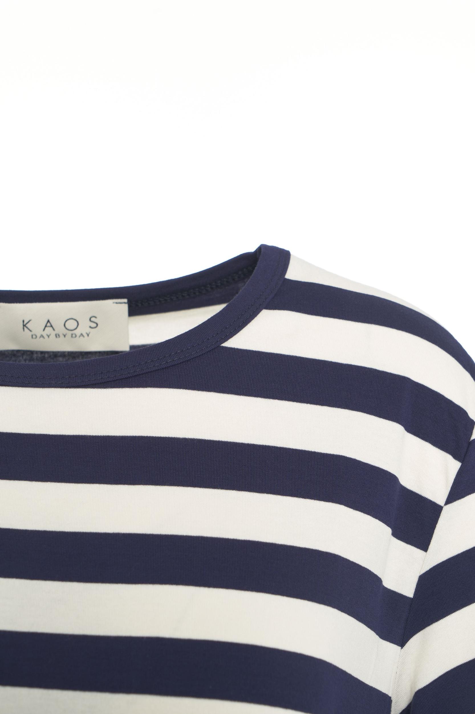 Striped cropped t-shirt Product Image