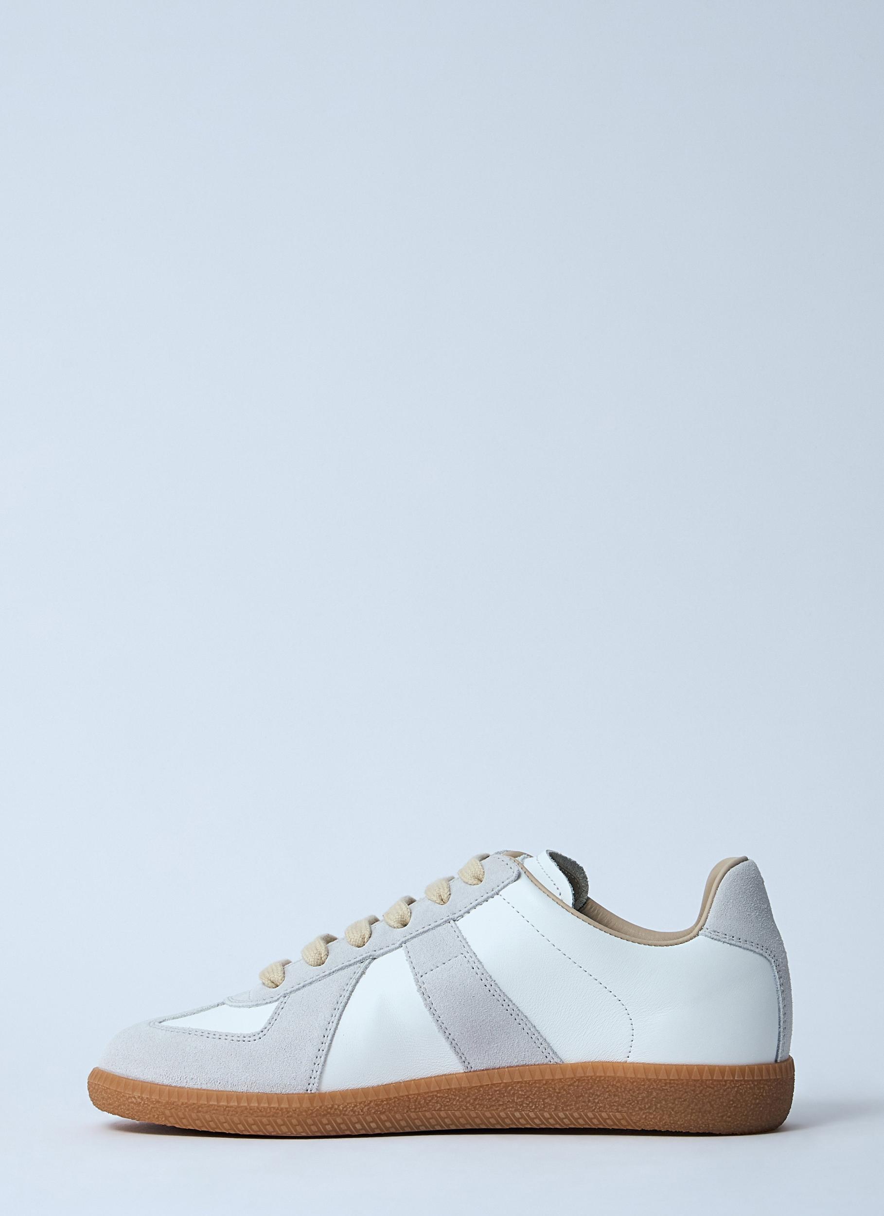 MAISON MARGIELA Replica Leather And Suede Sneakers In White Product Image