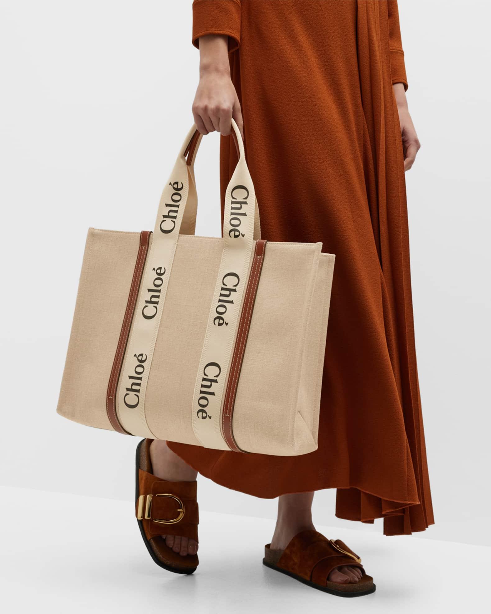 Woody Large Tote Bag in Linen Product Image