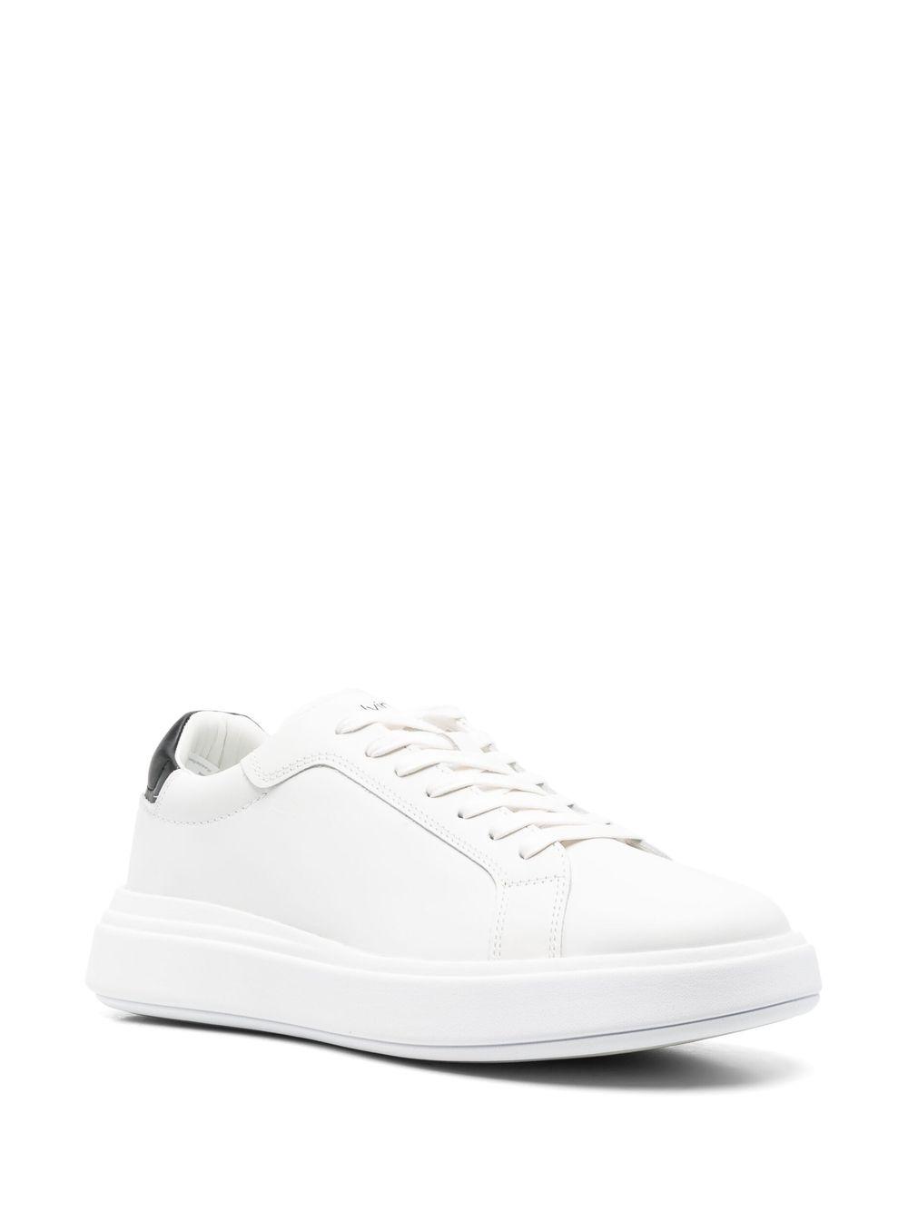 low-top leather sneakers Product Image