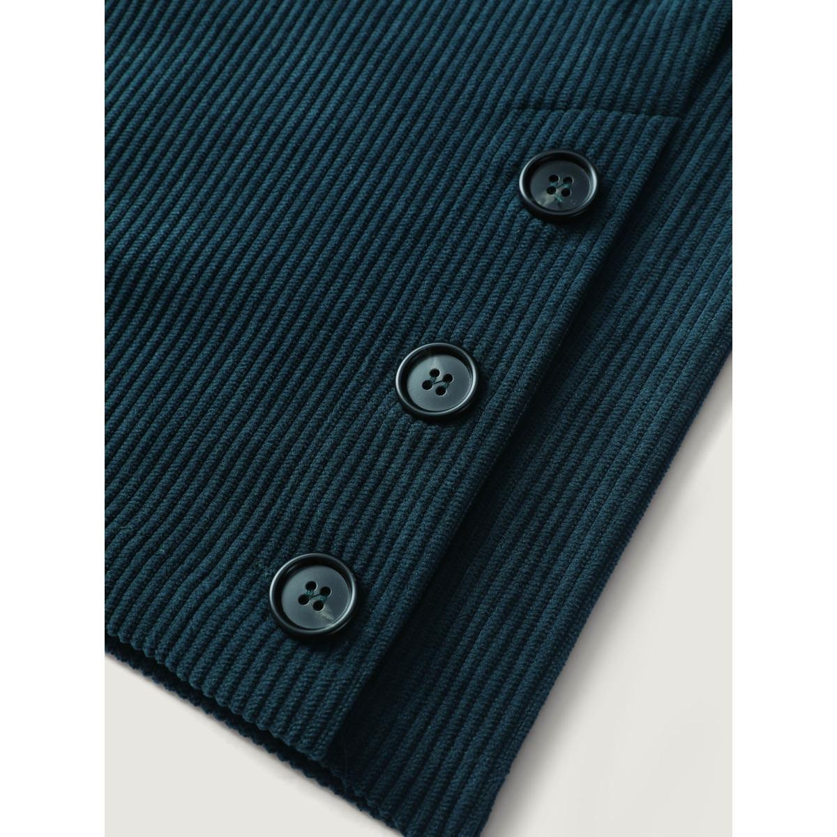 Plus Size Textured Slit Drawstring Wide-Leg Pants Women Cyan Leisure Loose Mid Rise Casual Pants BloomChic 12/L Product Image