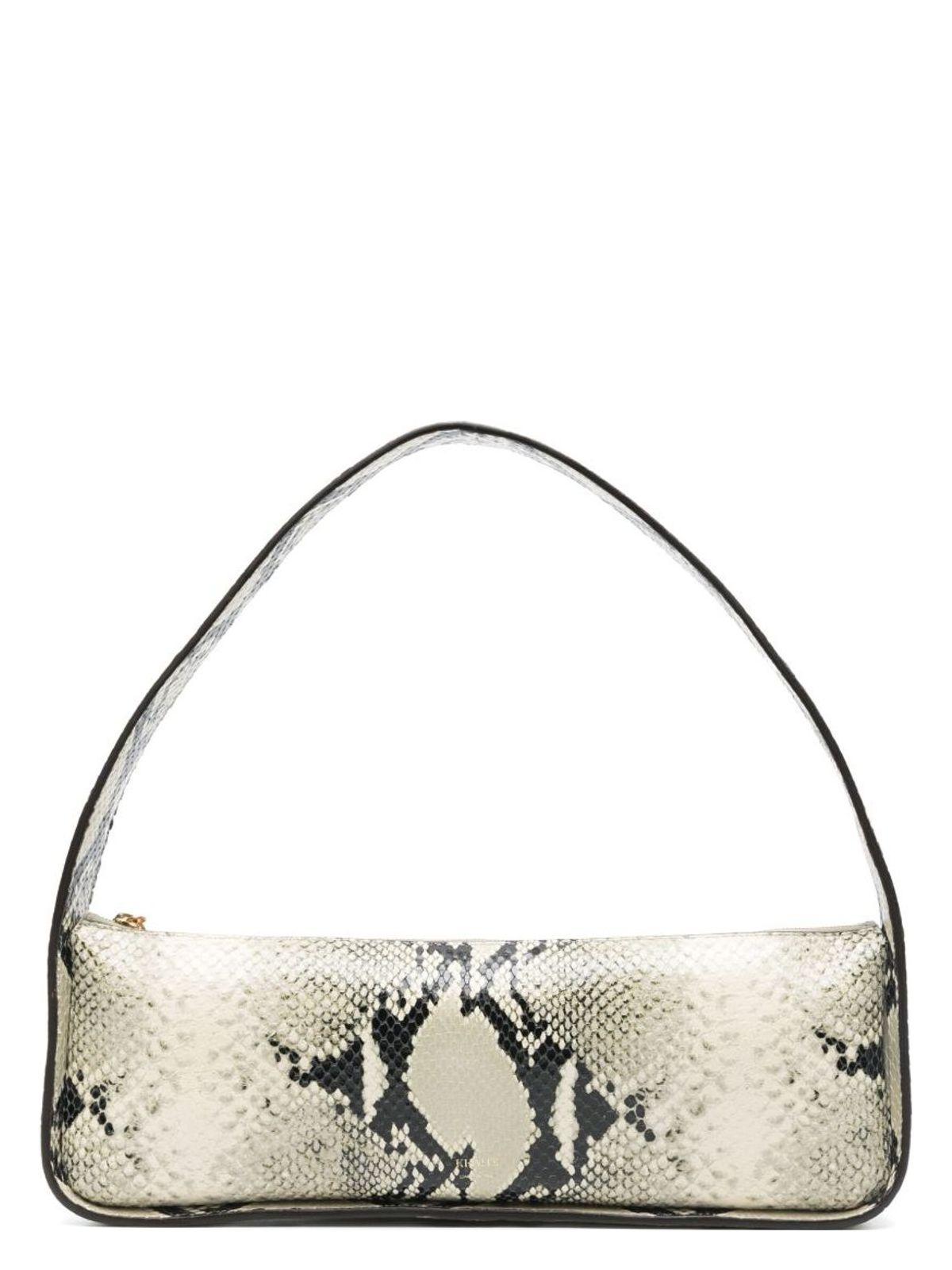 KHAITE Lori Python-embossed Leather Shoulder Bag In Natural Product Image