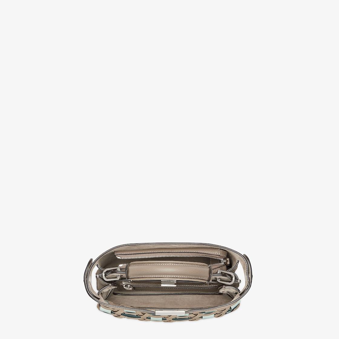 Peekaboo Soft SmallMulticolor interlaced leather bag Product Image