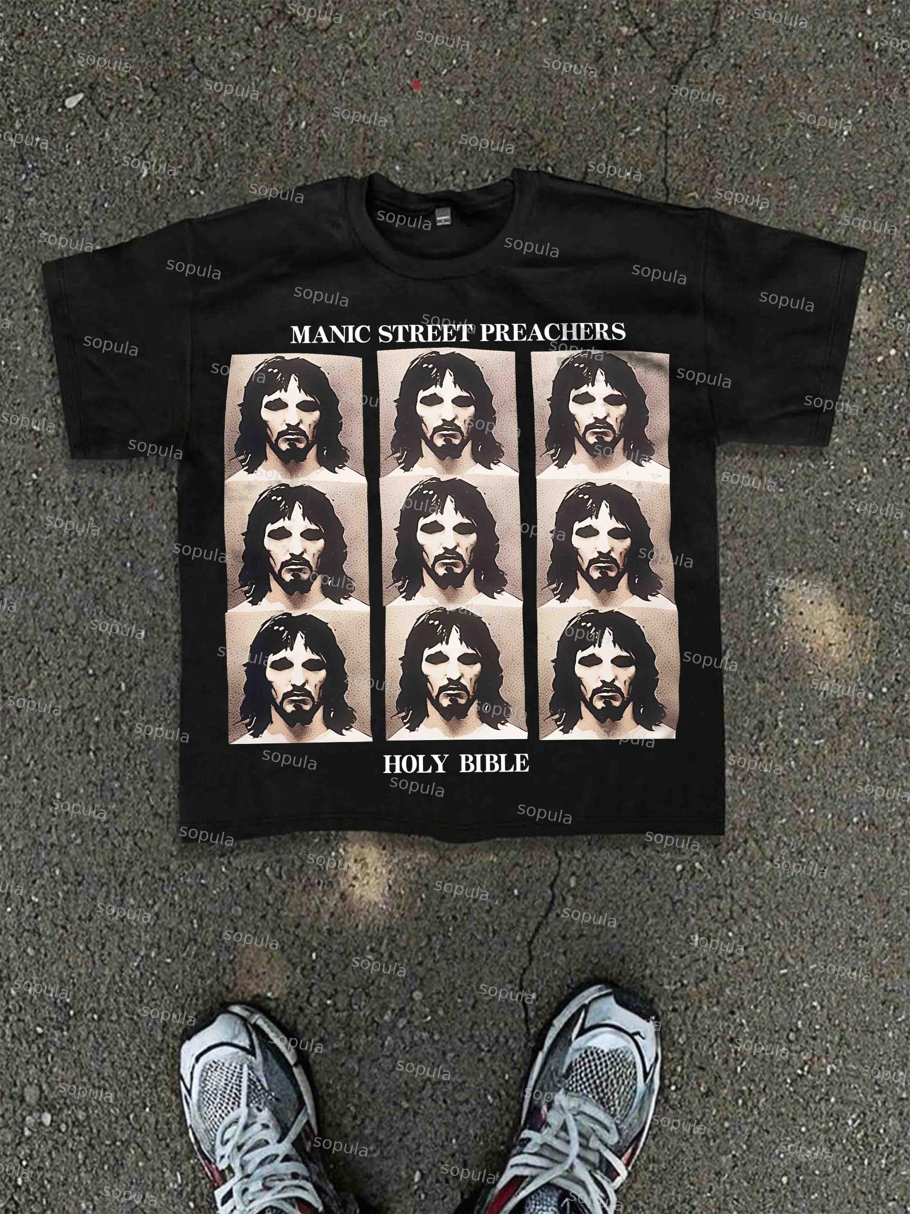 God's Guide Vintage Madonna Graphic Cotton T-shirt Product Image