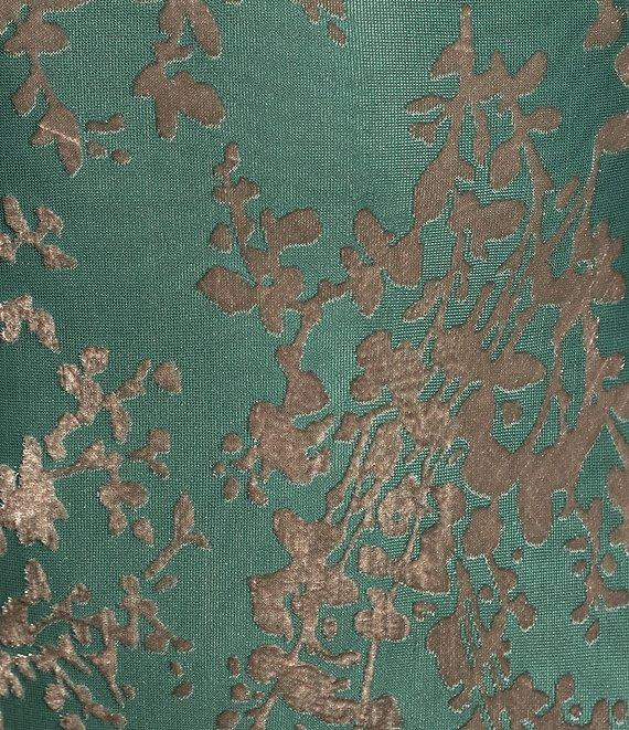 Allison & Kelly Sleeveless Burnout Floral Midi Dress Product Image