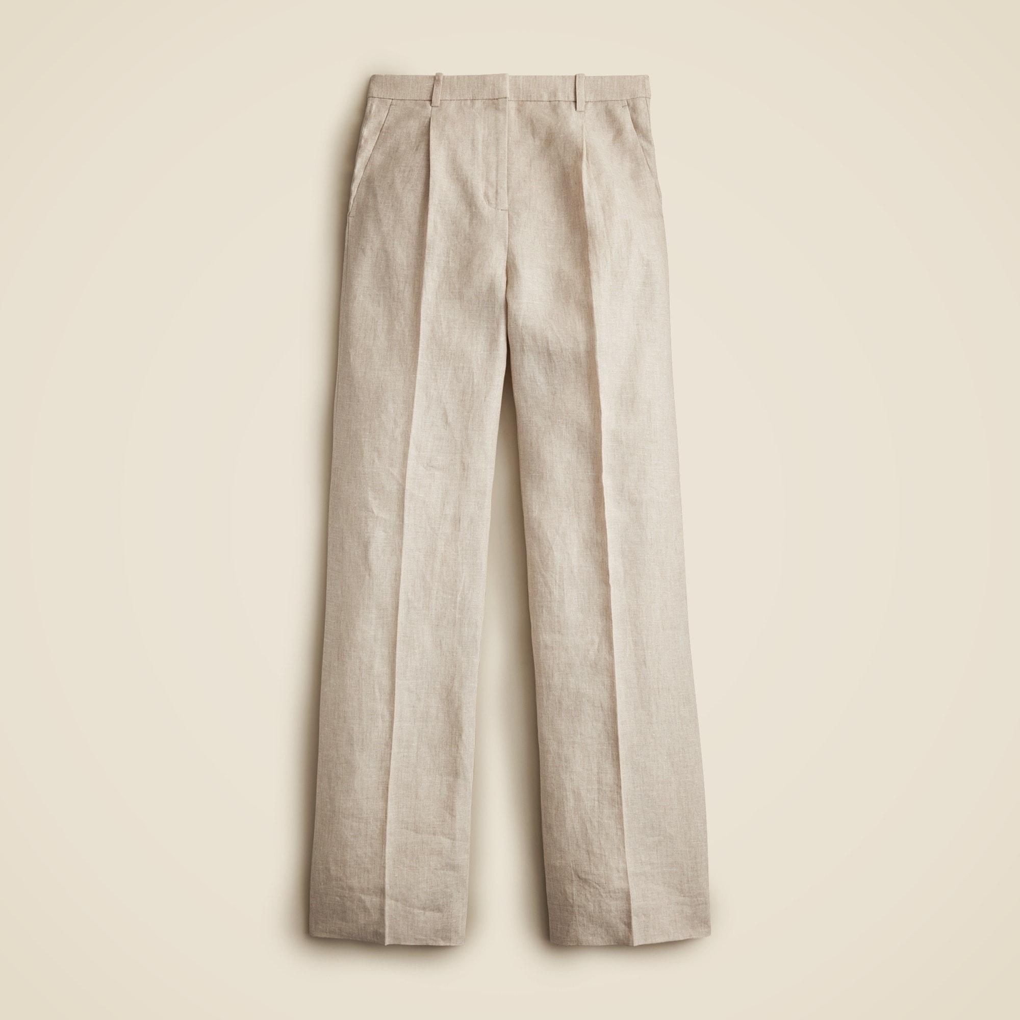 Wide-leg Essential pant in linen Product Image