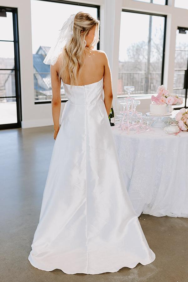 Lovely Moment Satin Maxi Dress Product Image