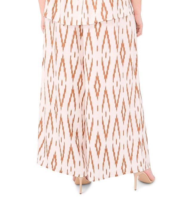 Vince Camuto Plus Size Coordinating Tie Front Wide Leg Pull-On Pants Product Image