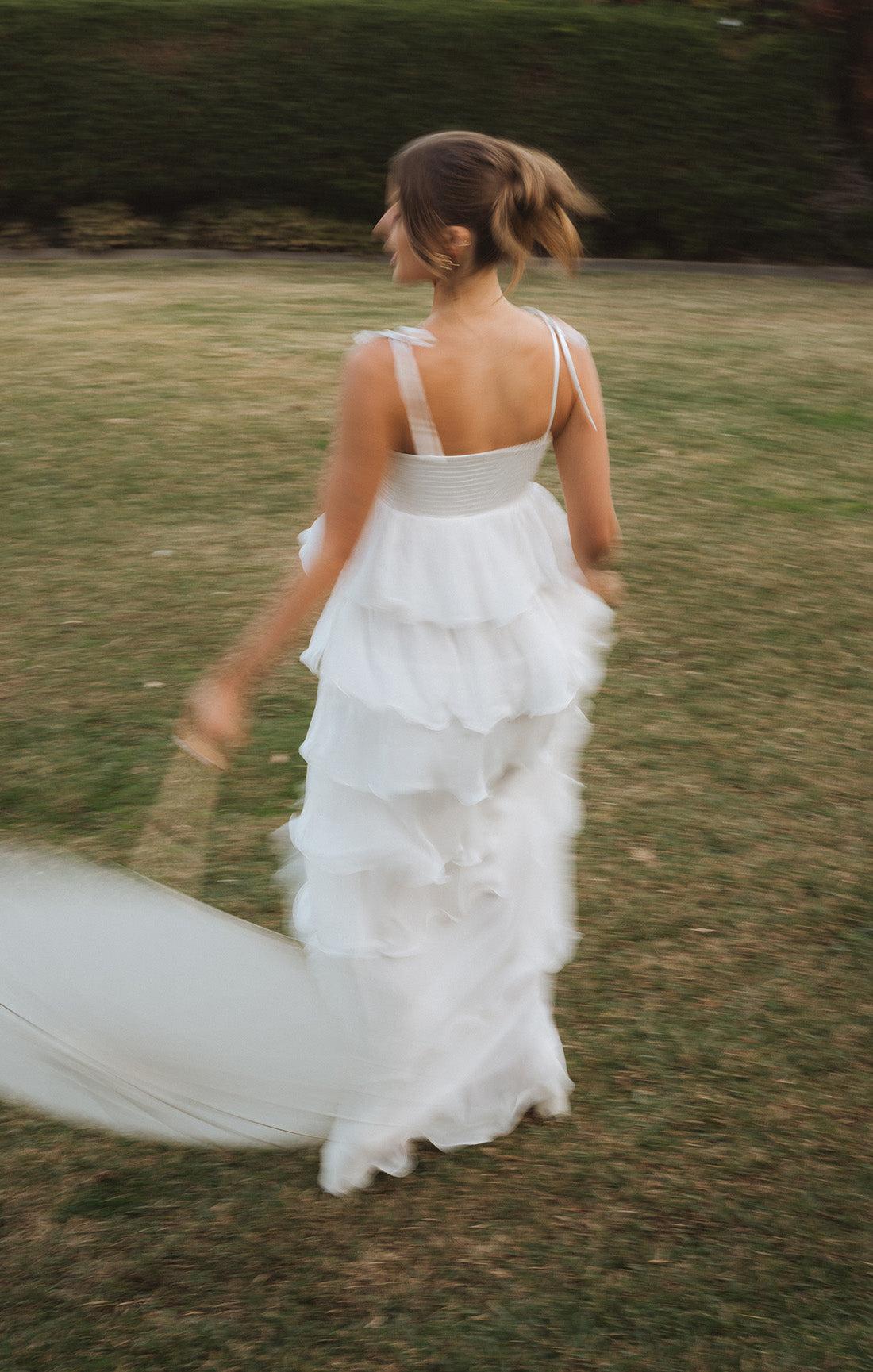 Gabriella Maxi Dress ~ White Enchanted Embellishment Product Image