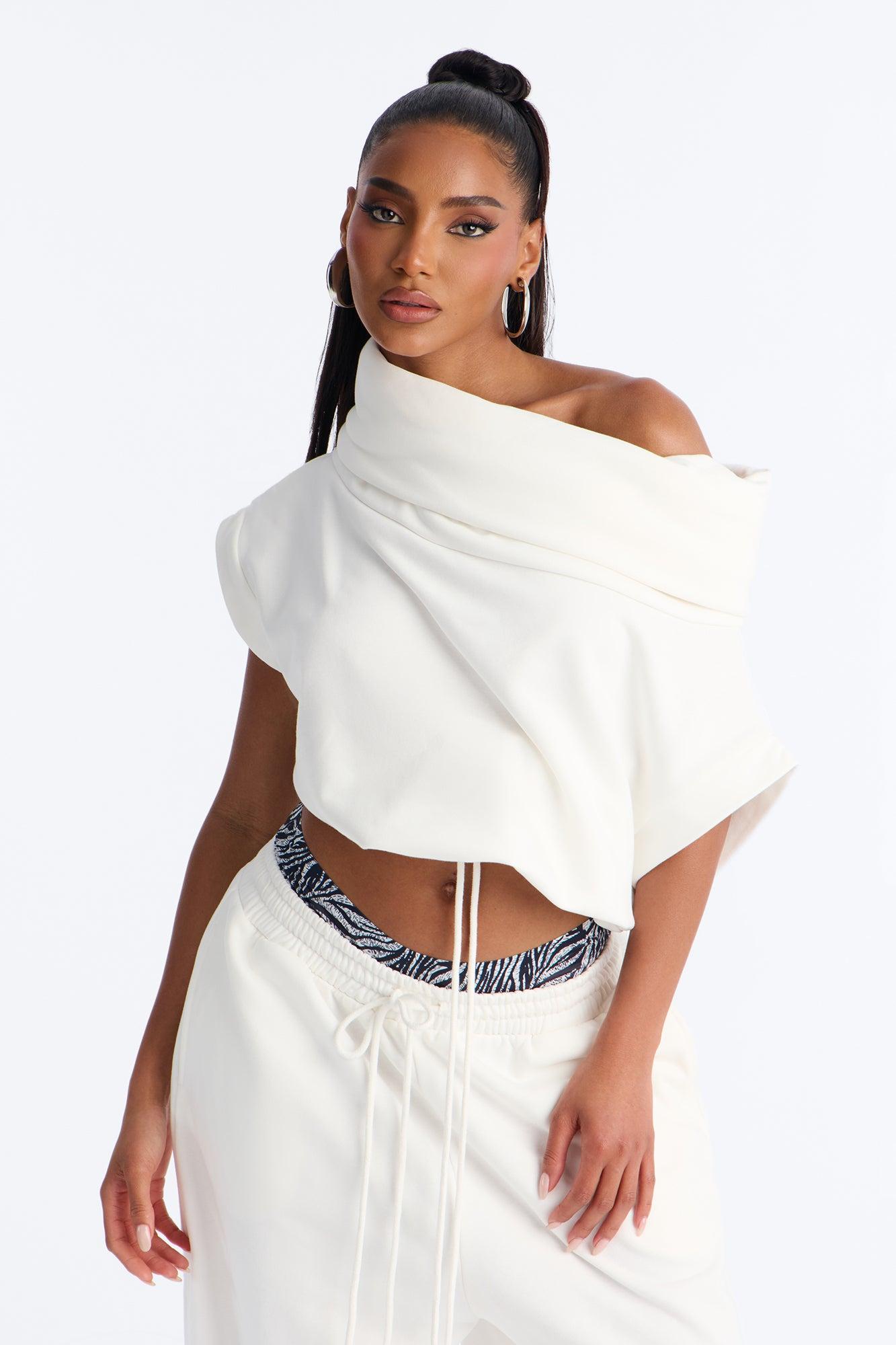 Alexa Jogger Pant Set - White Female Product Image