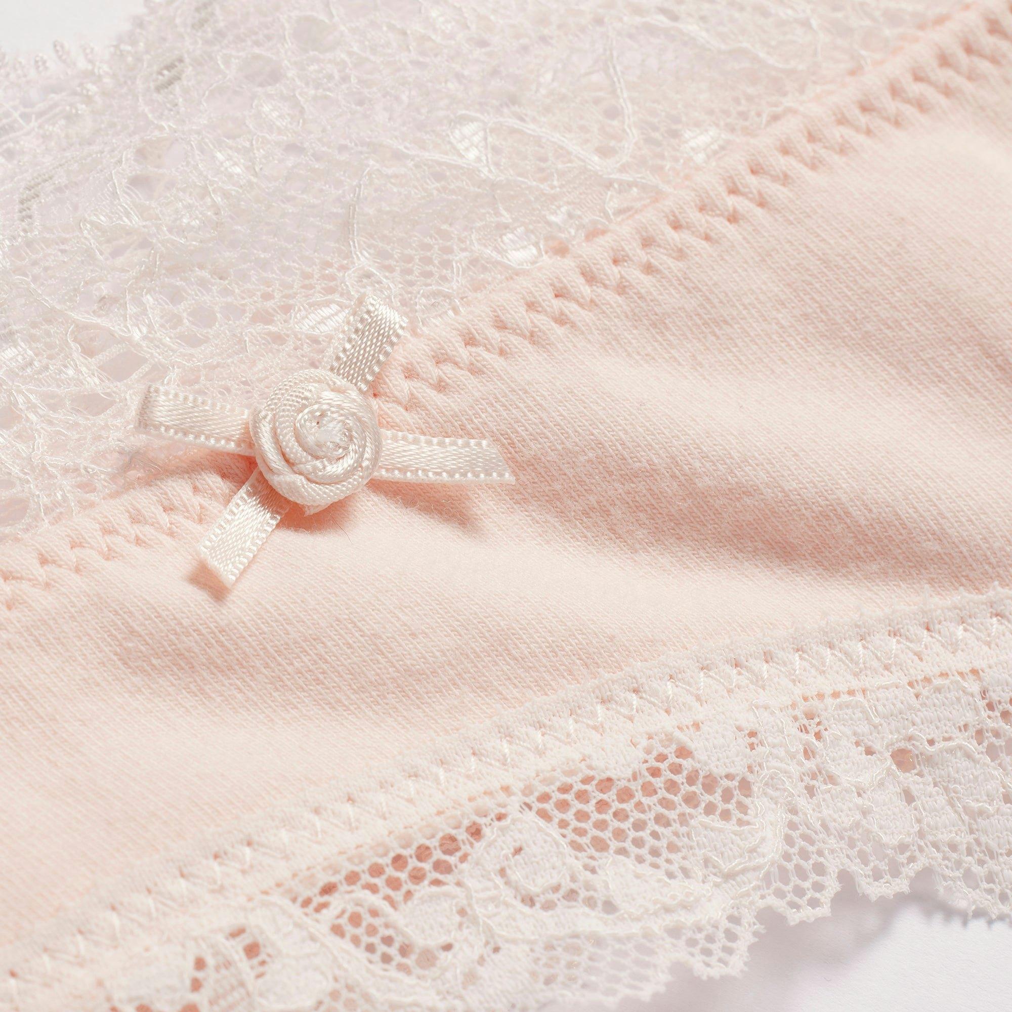 COTTON JERSEY LACE THONG | PRIMROSE Product Image