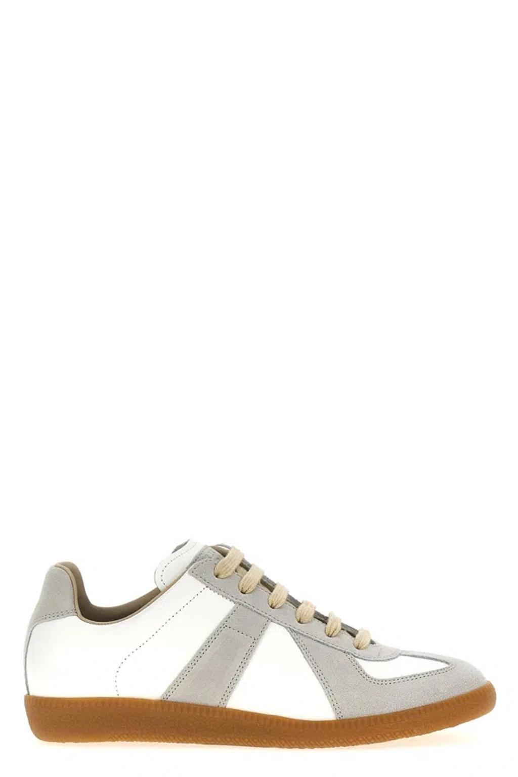 MAISON MARGIELA Bicolor Leather Replica Sneakers In White Product Image