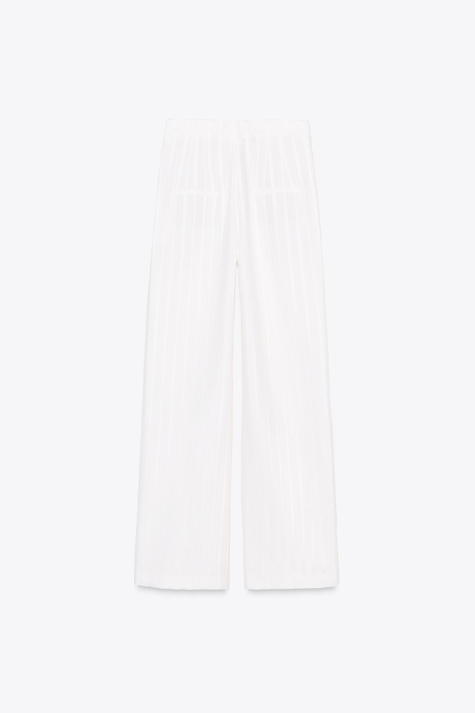 METALLIC THREAD PANTS ZW COLLECTION Product Image