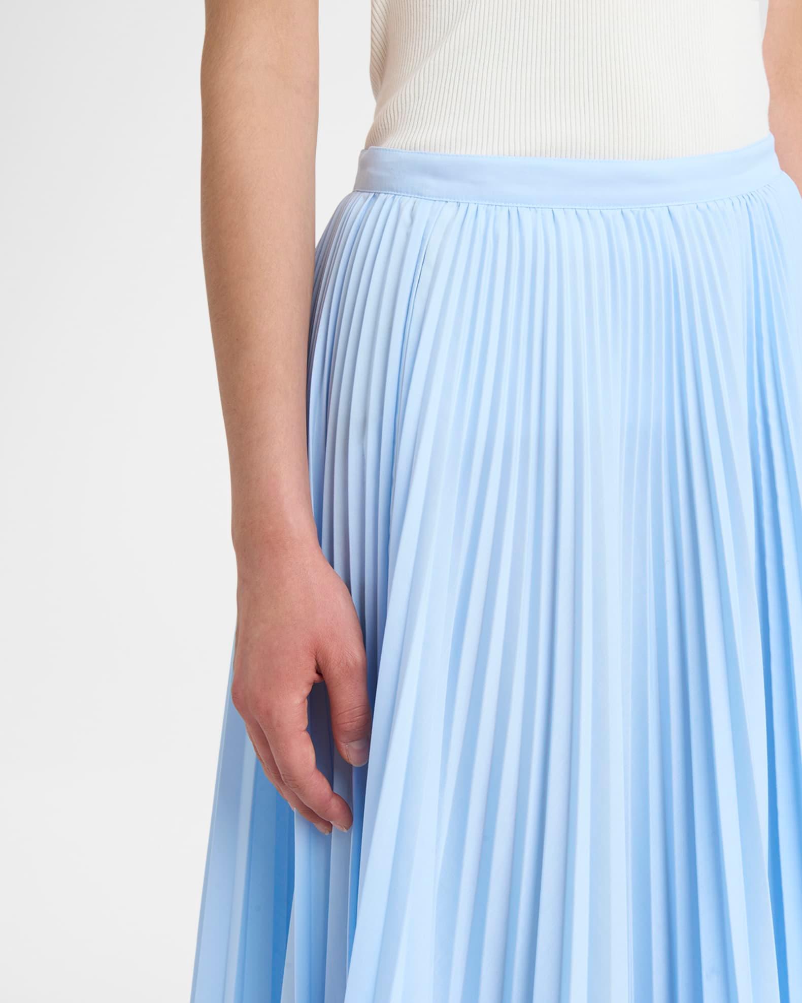 Long Asymmetric Pleated Skirt Product Image