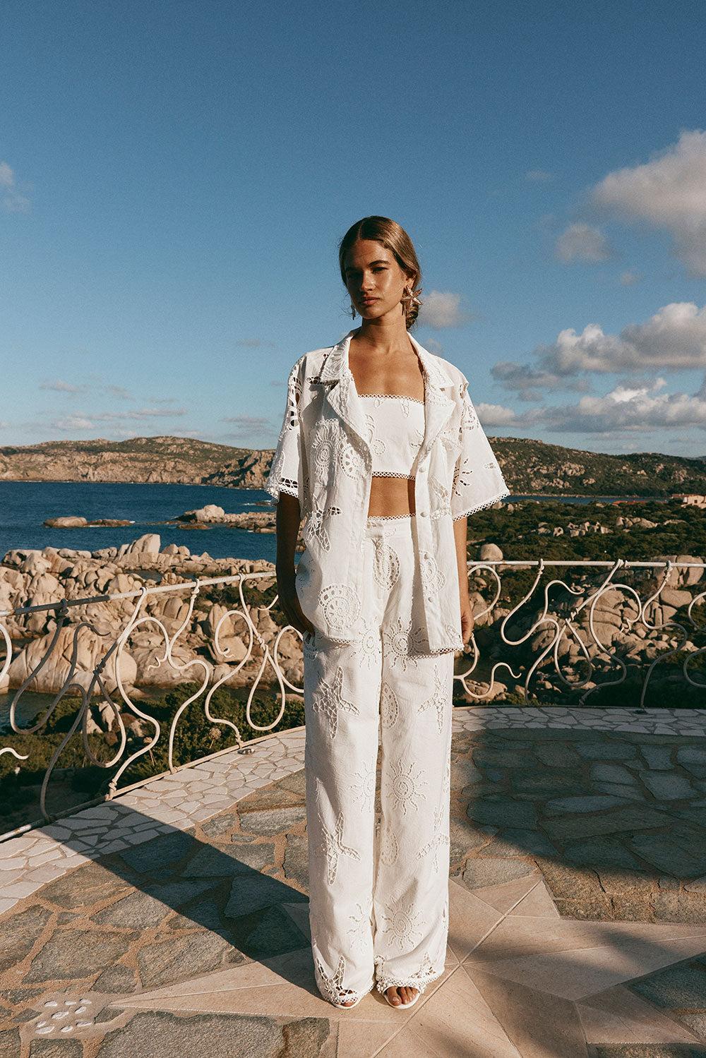 Nissi Pants - Corallo Bianca Product Image