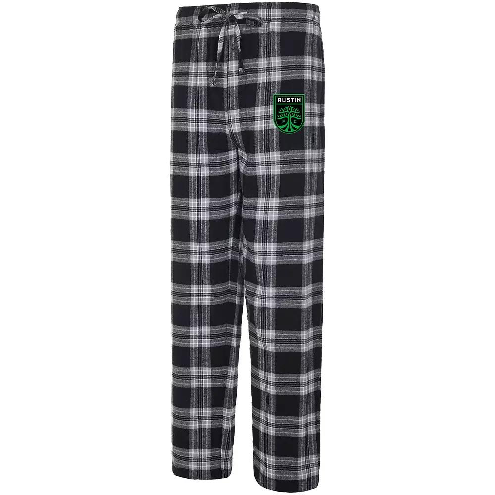 Women's Concepts Sport Black/Gray Austin FC Mainstay Flannel Sleep Pants, Size: Large, Afc Black Product Image