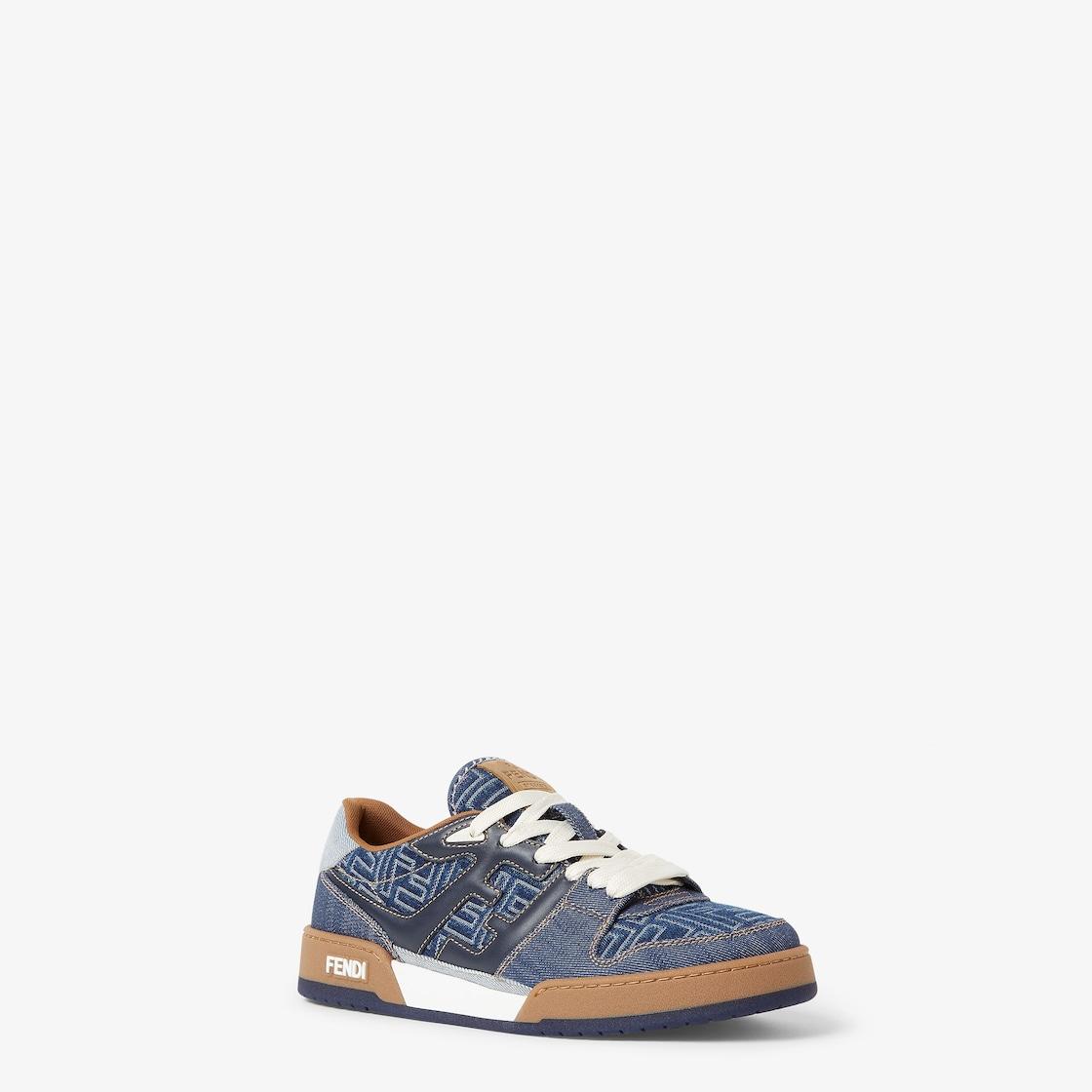 Fendi Match SneakersBlue FF Jacquard low-tops Product Image