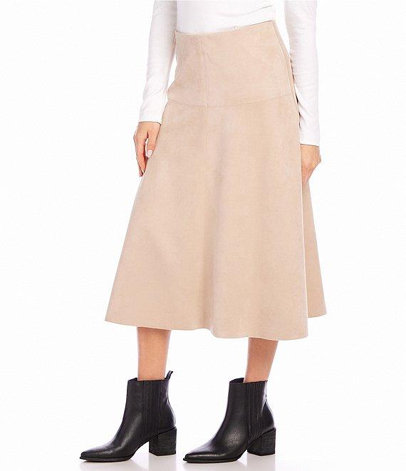 Karen Kane Faux Suede Midi Skirt Product Image