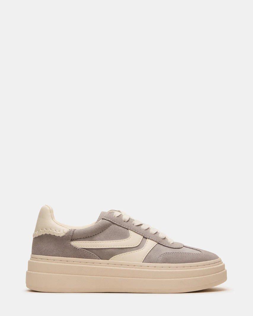 Steve Madden Grey Dodge Platform Sneakers - FINAL SALE Female Product Image