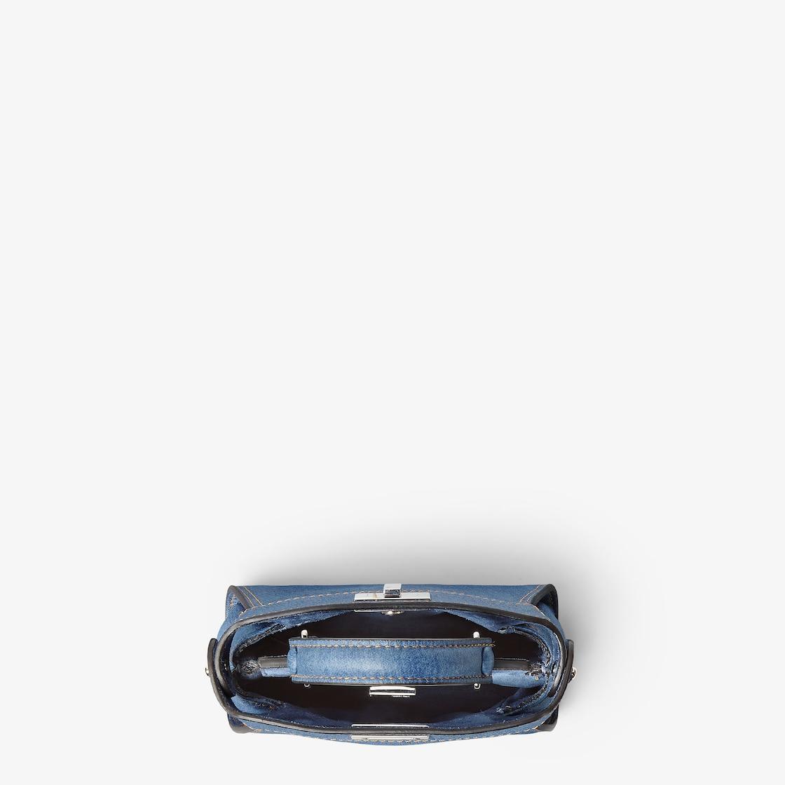 Nano PeekabooBlue Cuoio Romano leather miniature bag Product Image