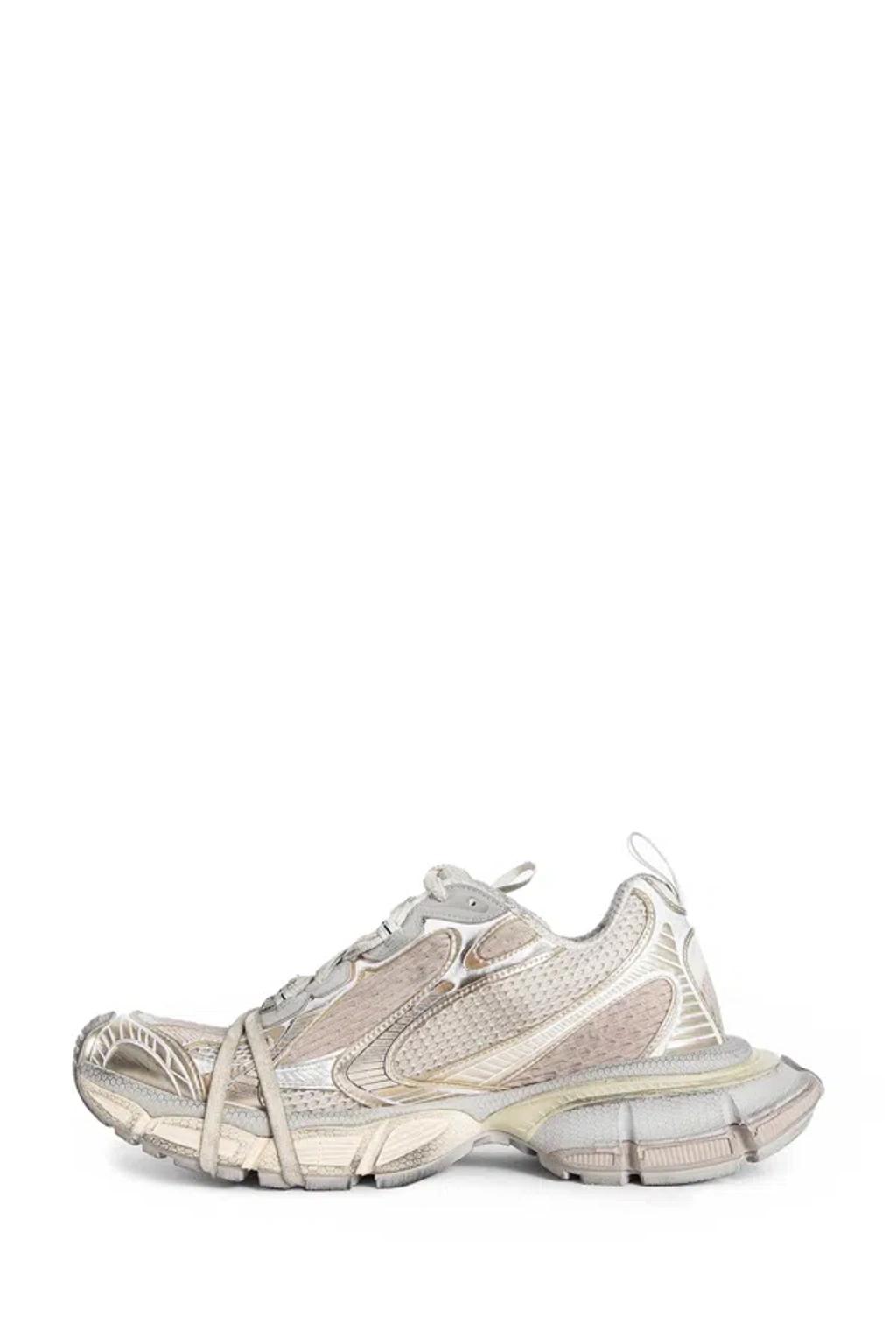 BALENCIAGA Mens Cream Comb 3xl Logo-embossed Mesh Low-top Trainers Product Image