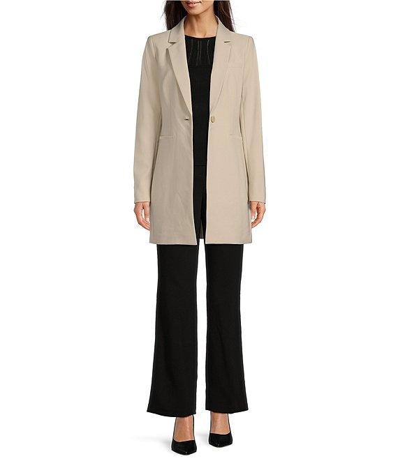 DKNY By Donna Karan Tech Tailoring Notch Lapel One-Button Topper Product Image