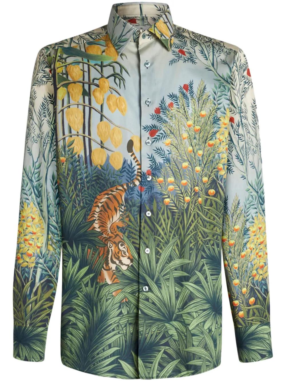 printed cotton shirt Product Image