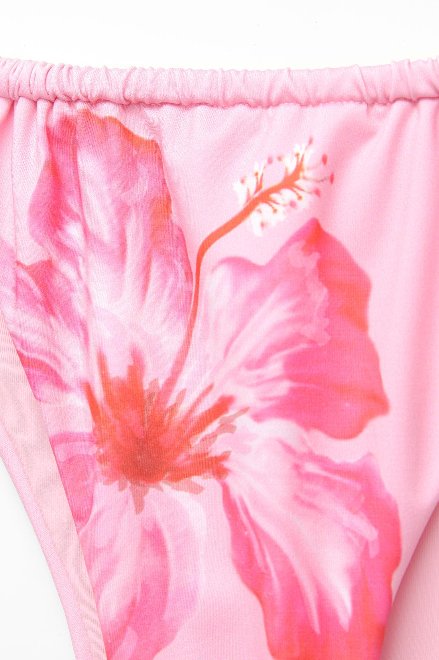 Floral bikini bottoms with gathered detail Product Image